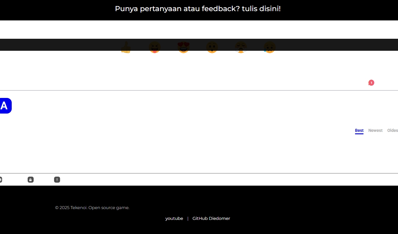 bagian bawah website diedomer